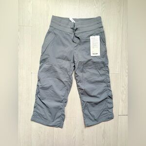 NWT Lululemon Studio Crop Pants Sz 4. NEW! Fossil GREY! NEW WITH TAGS!